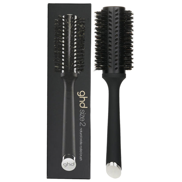 GHD  Natural Bristle Radial Brush Size 2 (35mm Barrel) Hair Brushes - # Black   1pc