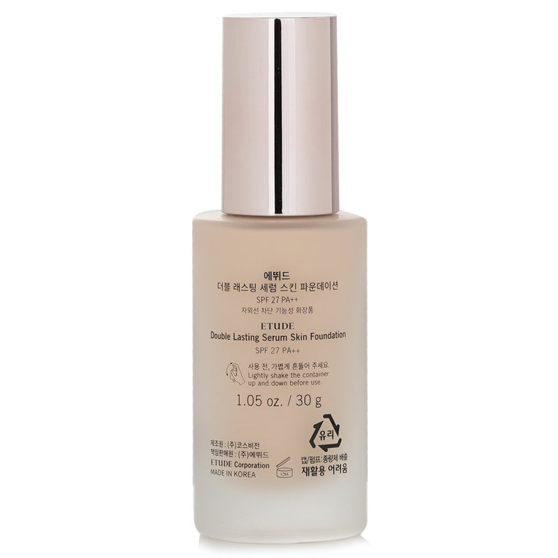 エチュードハウス  Double Lasting Serum Skin Foundation SPF 27 - # 17N1 Neutral Vanilla   30g/1.05oz