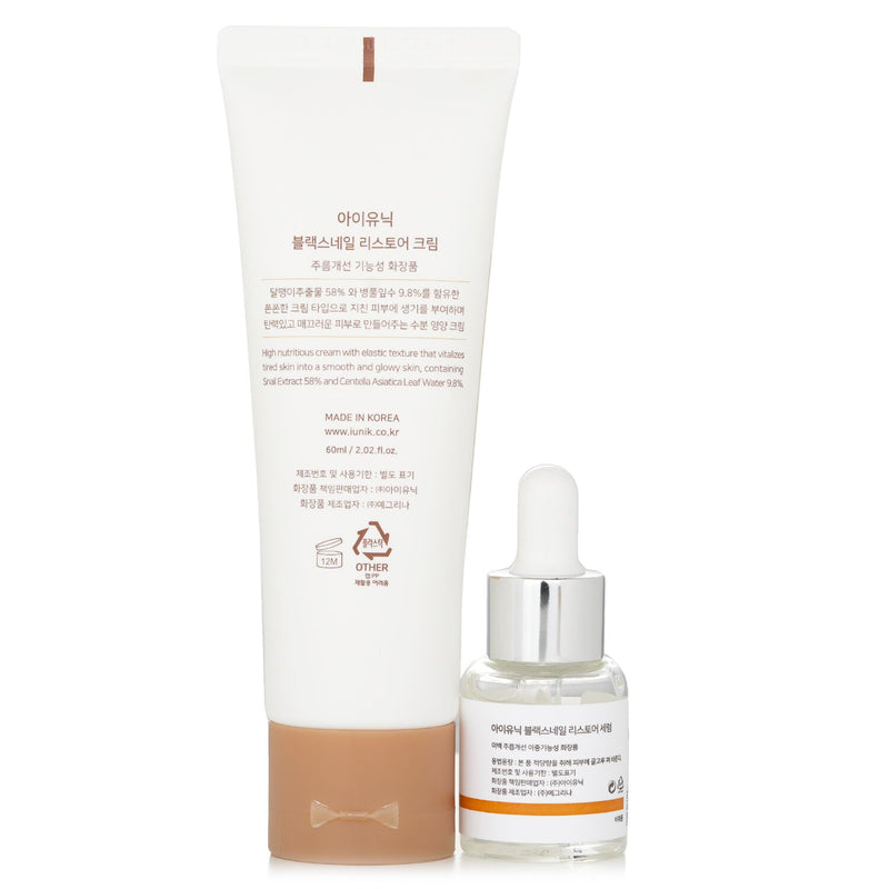 iUNIK  Black Snail Edition Skin Care Set   2pcs