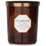 pH fragrances  Scented Candle - Vetiver & Santal De Cuir   180g/6.3oz