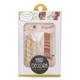 ラッキートレンディ  Cute Hairpin Set (Pink And Gold Combination)   1pc