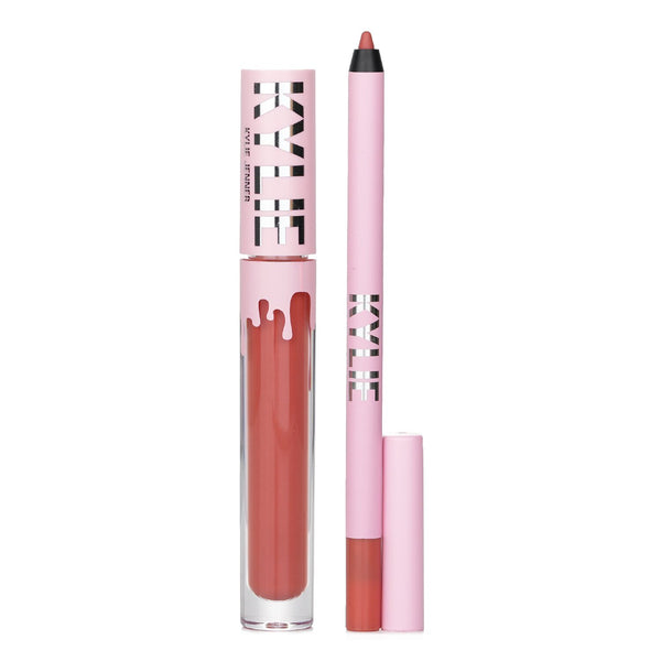 カイリー・バイ・カイリー・ジェンナー  Matte Lip Kit: Matte Liquid Lipstick 3ml + Lip Liner 1.1g - # 801 Queen   2pcs