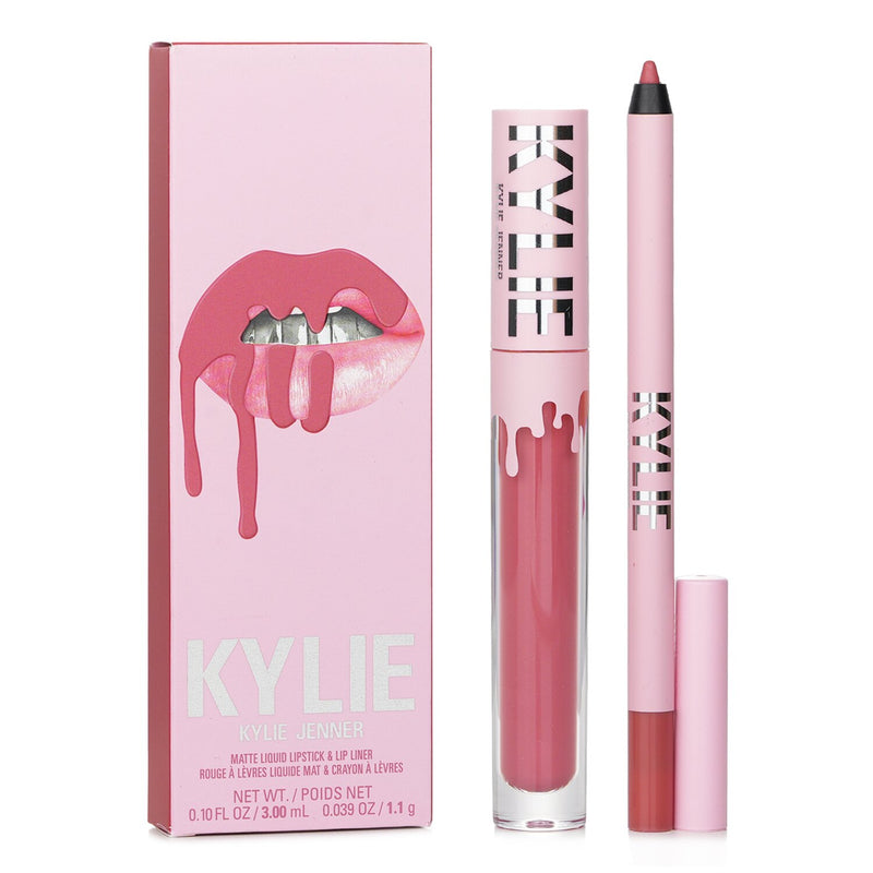 カイリー・バイ・カイリー・ジェンナー  Matte Lip Kit: Matte Liquid Lipstick 3ml + Lip Liner 1.1g - # 302 Snow Way Bae   2pcs