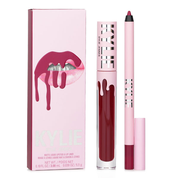 カイリー・バイ・カイリー・ジェンナー  Matte Lip Kit: Matte Liquid Lipstick 3ml + Lip Liner 1.1g - # 403 Bite Me   2pcs