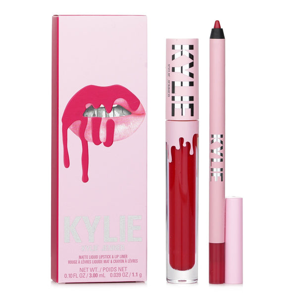 カイリー・バイ・カイリー・ジェンナー  Matte Lip Kit: Matte Liquid Lipstick 3ml + Lip Liner 1.1g - # 402 Mary Jo K   2pcs
