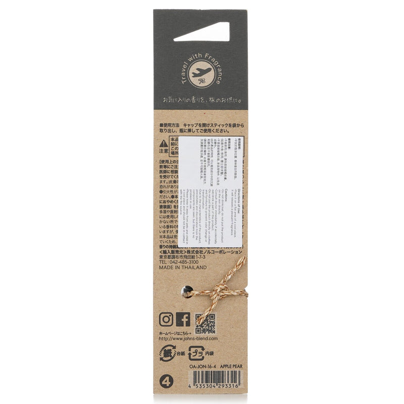 John's Blend  Travel Diffuser - Apple Pear   15ml