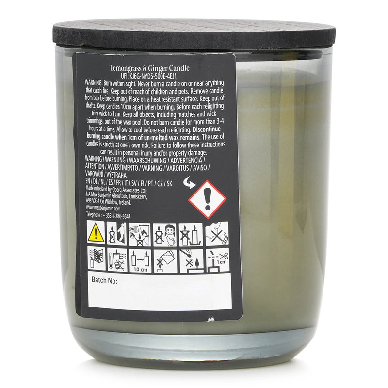 マックス ベンジャミン  Natural Wax Candle - Lemongrass & Ginger   210g/7.4oz
