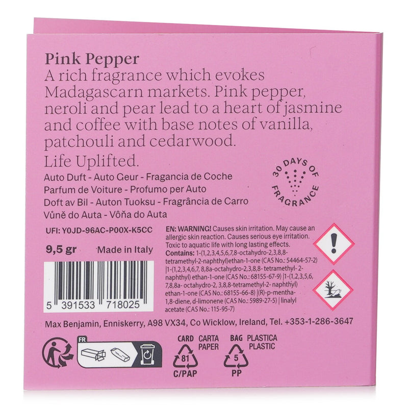 マックス ベンジャミン  Car Fragrance Refill - Pink Pepper   1pc