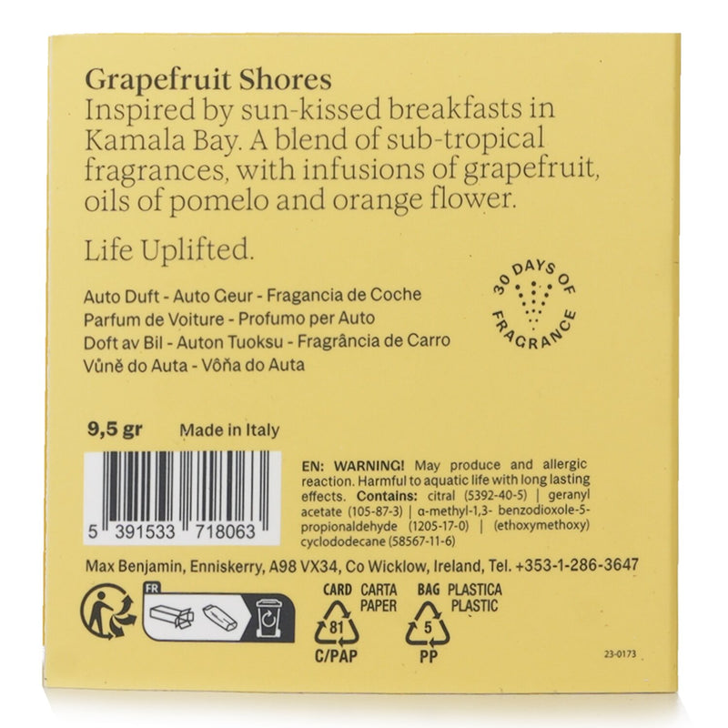 マックス ベンジャミン  Car Fragrance Refill - Grapefruit Shores   1pc