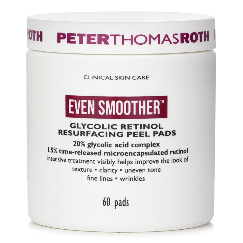 ピーター・トーマス・ロス  Even Smoother Glycolic Retinol Resurfacing Peel Pads   60pads