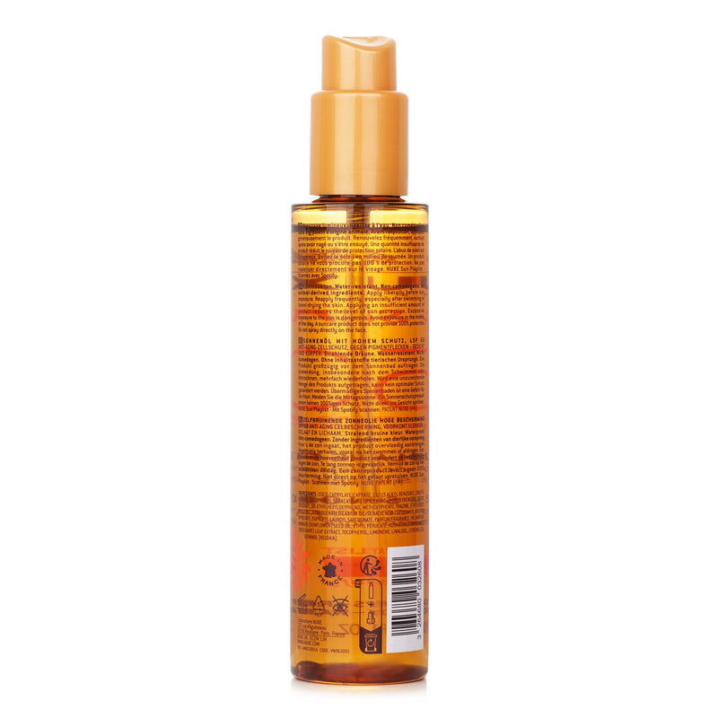 ニュクス  Sun Tanning Sun Oil High Protection SPF50 (For Face & Body)   150ml/5oz