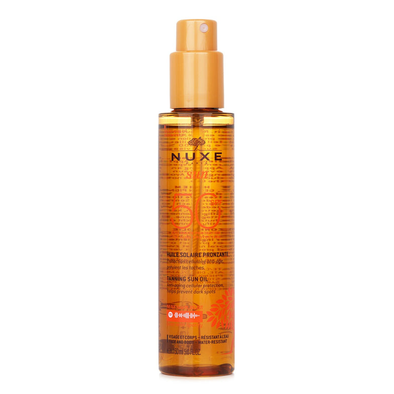 ニュクス  Sun Tanning Sun Oil High Protection SPF50 (For Face & Body)   150ml/5oz