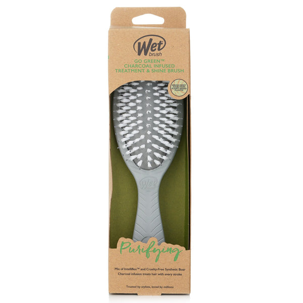 ウェットブラシ  Go Green Charcoal Infused Treatment & Shine Brush   1pc