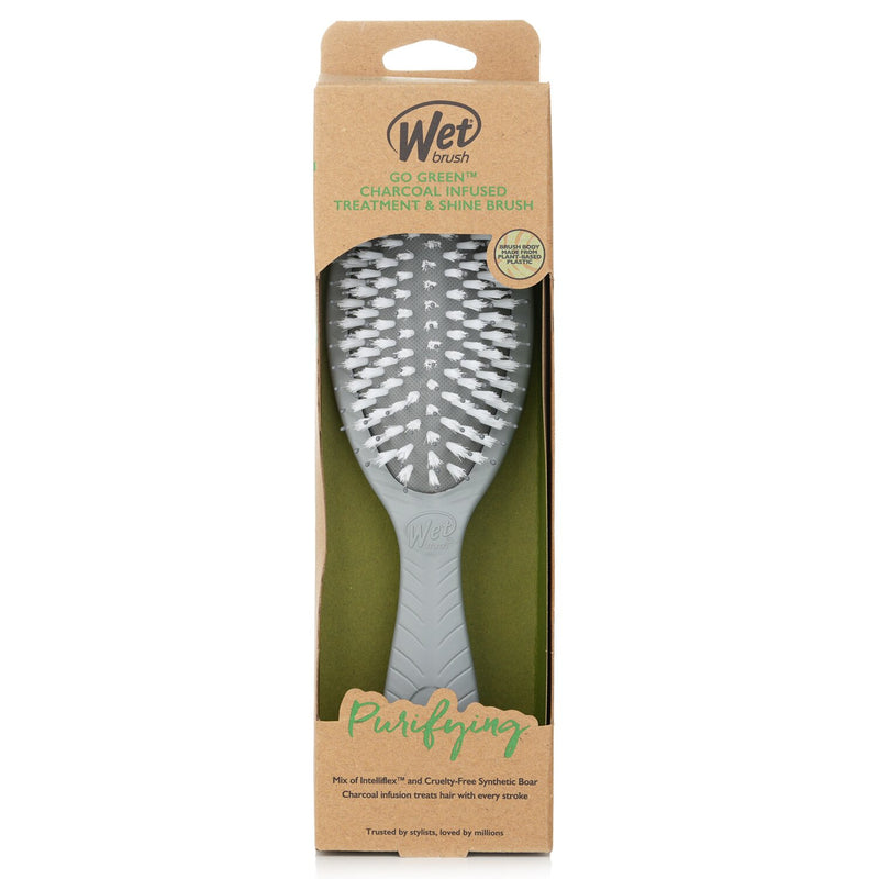 ウェットブラシ  Go Green Charcoal Infused Treatment & Shine Brush   1pc