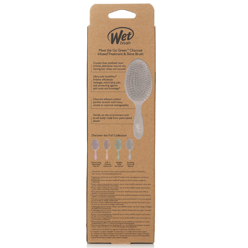 ウェットブラシ  Go Green Charcoal Infused Treatment & Shine Brush   1pc