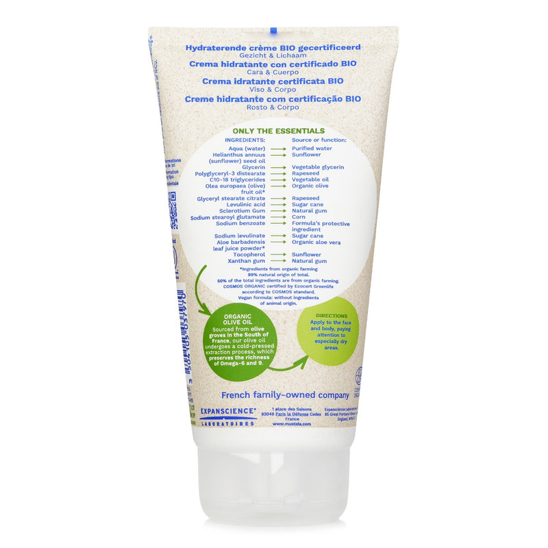 ムステラ  Organic Hydrating Face And Body Cream with Olive Oil (Fragrance Free)   150ml/5oz
