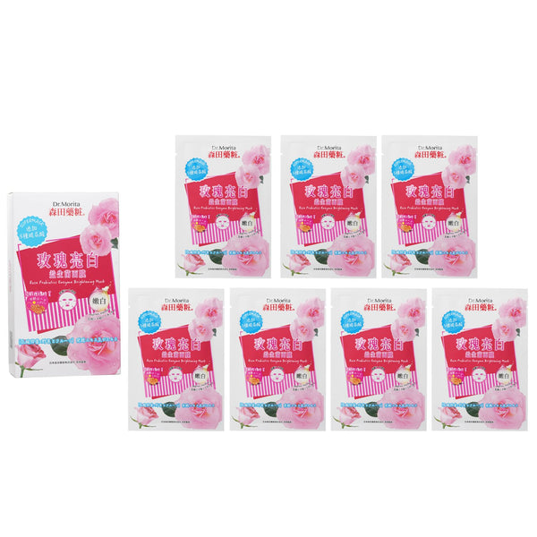 森田薬粧(ドクターモリタ)  Rose Probiotics Enzyme Brightening Mask   7pcs