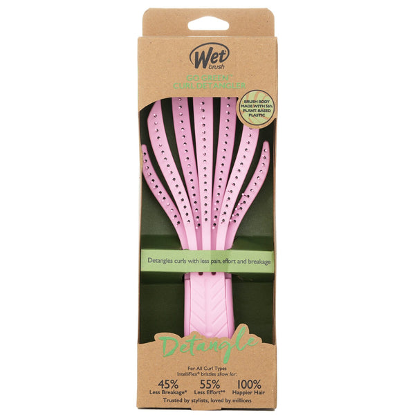 ウェットブラシ  Go Green Curly Detangling Hair Brush - # Pink   1pcs