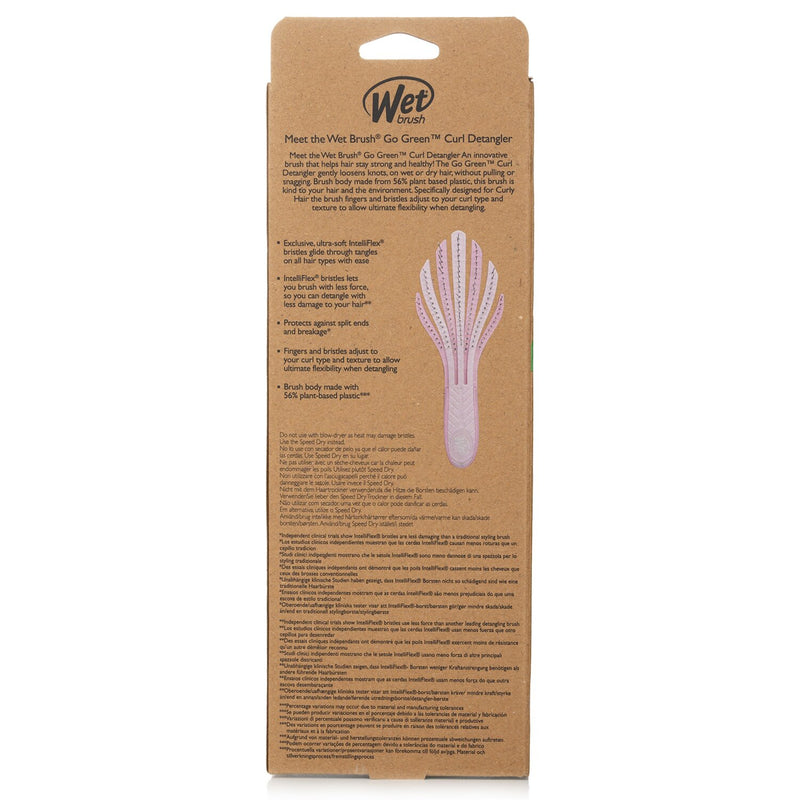 ウェットブラシ  Go Green Curly Detangling Hair Brush - # Pink   1pcs