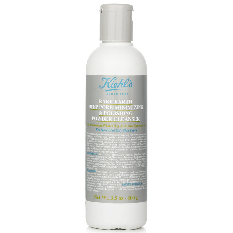 キールズ  Rare Earth Deep Pore-Minimizing & Polishing Powder Cleanser   100g/3.5oz