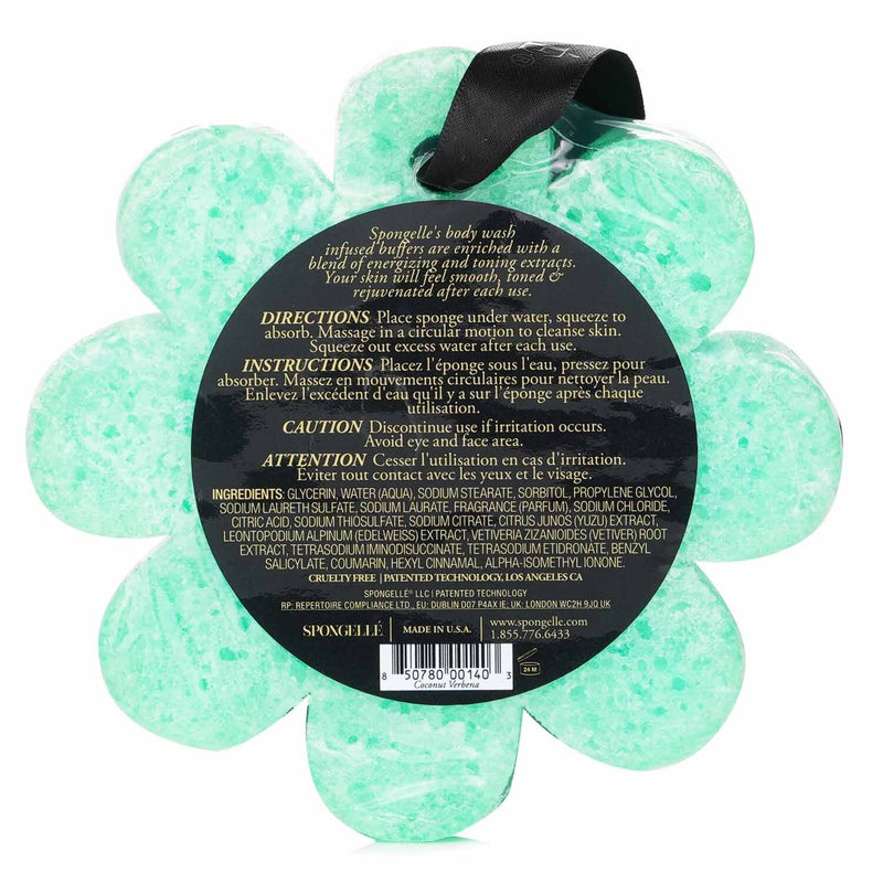 Spongelle  Wild Flower Soap Sponge - Coconut Verbena (Green)   1pc/85g