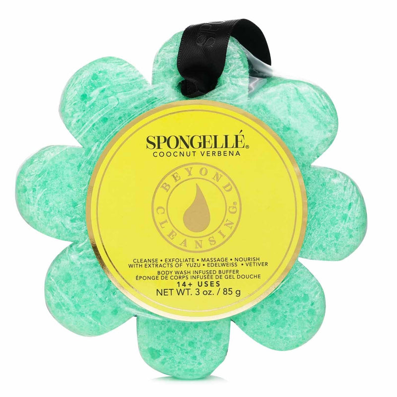 Spongelle  Wild Flower Soap Sponge - Coconut Verbena (Green)   1pc/85g