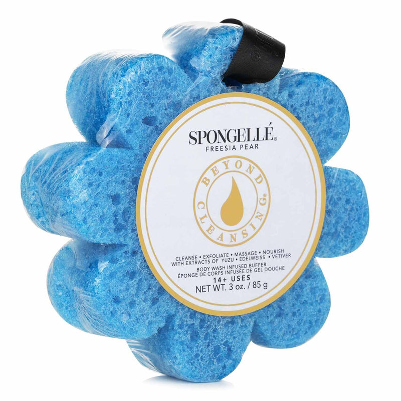 Spongelle  Wild Flower Soap Sponge - Freesia Pear (Blue)   1pc/85g