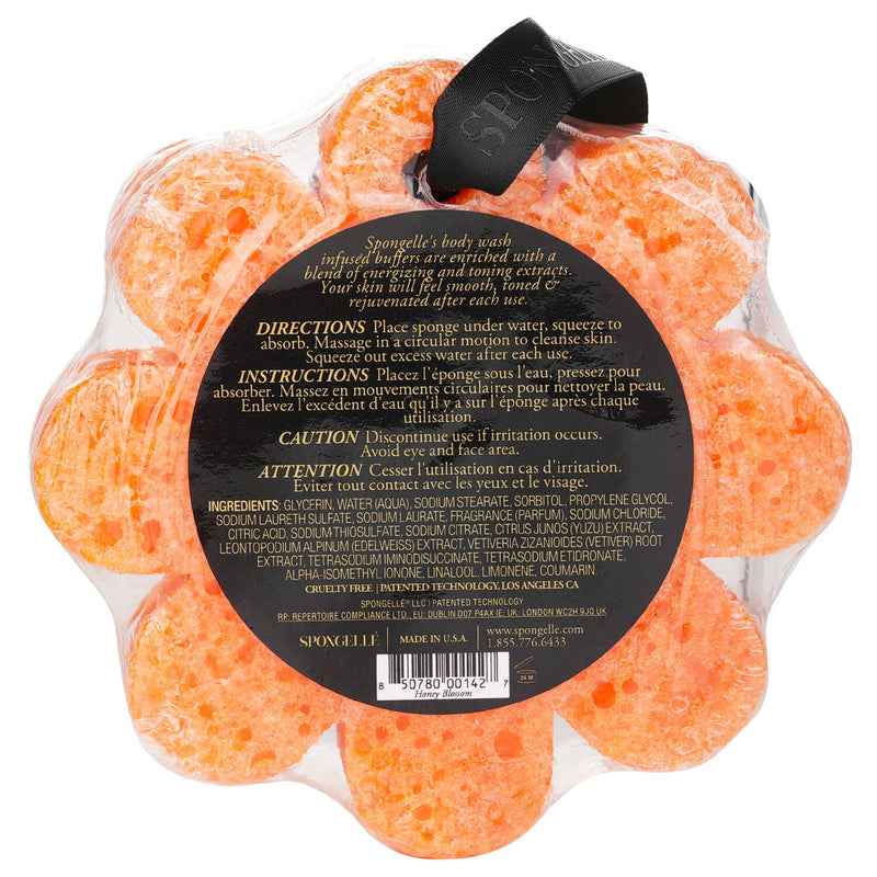 Spongelle  Wild Flower Soap Sponge - Honey Blossom (Orange)   1pc/85g