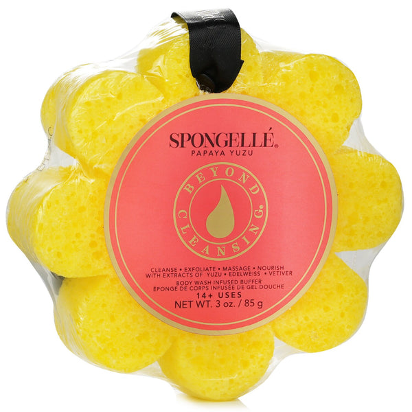 Spongelle  Wild Flower Soap Sponge - Papaya Yuzu (Yellow)   1pc/85g