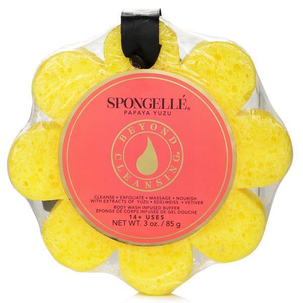 Spongelle  Wild Flower Soap Sponge - Papaya Yuzu (Yellow)   1pc/85g