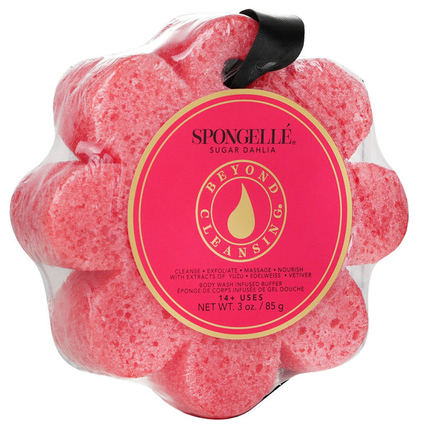 Spongelle  Wild Flower Soap Sponge - Sugar Dahlia (Red)   1pc/85g