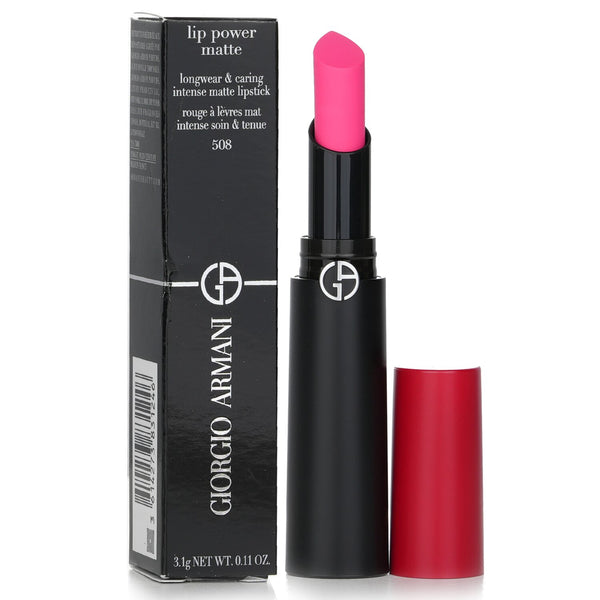 ジョルジオ アルマーニ  Lip Power Matte Longwear & Caring Intense Matte Lipstick - # 508 Eccentric   3.1g/0.11oz