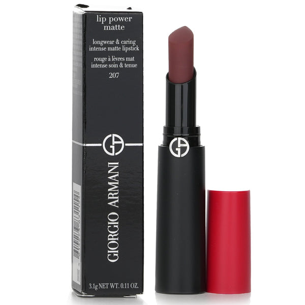 ジョルジオ アルマーニ  Lip Power Matte Longwear & Caring Intense Matte Lipstick - # 207 Devoted   3.1g/0.11oz