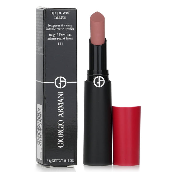 ジョルジオ アルマーニ  Lip Power Matte Longwear & Caring Intense Matte Lipstick - # 111 True   3.1g/0.11oz