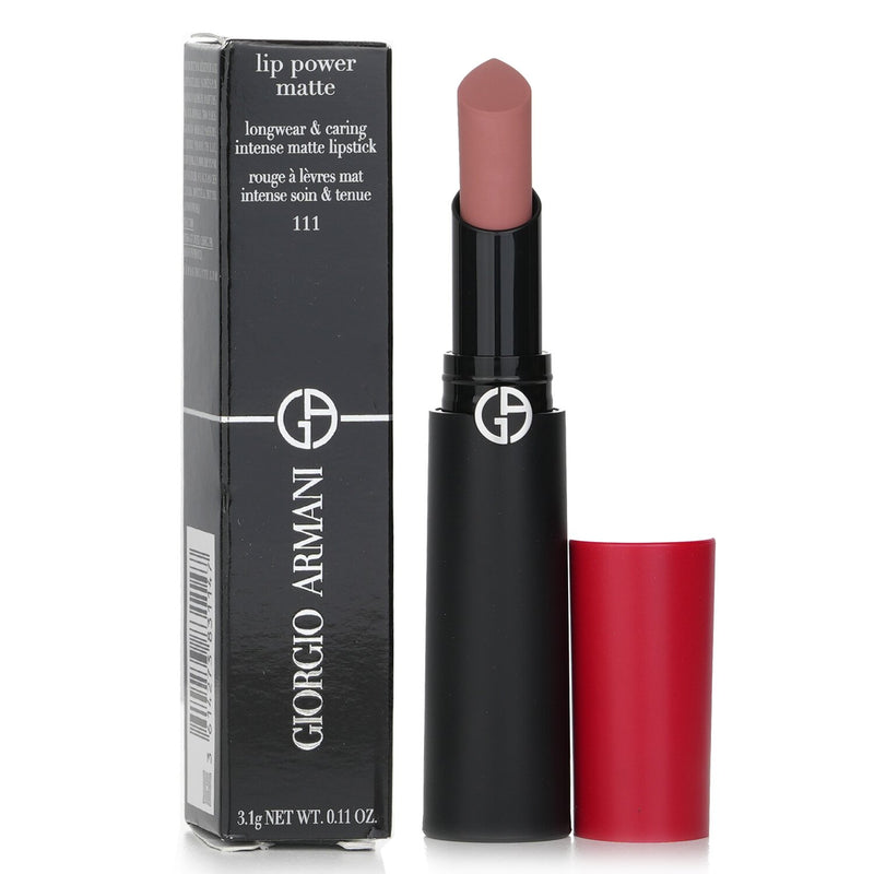 ジョルジオ アルマーニ  Lip Power Matte Longwear & Caring Intense Matte Lipstick - # 111 True   3.1g/0.11oz
