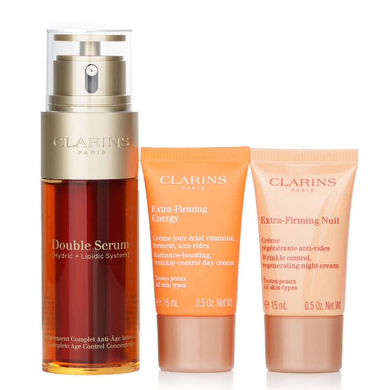クラランス  Rituale Double Serum & Extra Firming Set:   3pcs+1bag