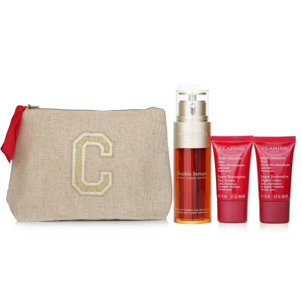 クラランス  Rituale Double Serum & Multi Intensive Set:   3pcs+1bag