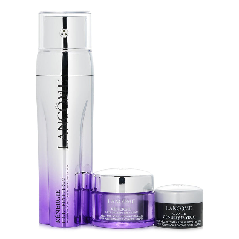 ランコム  Renergie and Genifique Skincare Set: Renergie H.C.F. Triple Serum 50ml + Renergie H.P.N. 15ml + Genifique Eye Cream 5ml   3pcs