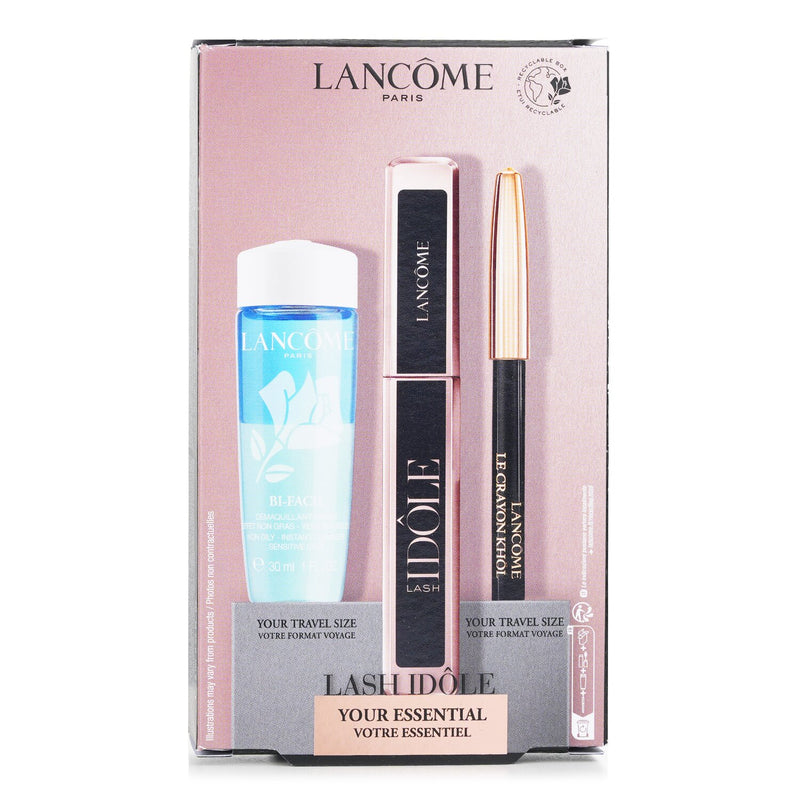 ランコム  Lash Idole Mascara Set: Volumizing Mascara 8ml + Le Crayon Khol - No. 01 Black 0.7g + Non-Oily Instant Cleanser 30ml 942911   3pcs