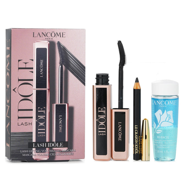 ランコム  Lash Idole Mascara Set: Volumizing Mascara 8ml + Le Crayon Khol - No. 01 Black 0.7g + Non-Oily Instant Cleanser 30ml 942911   3pcs