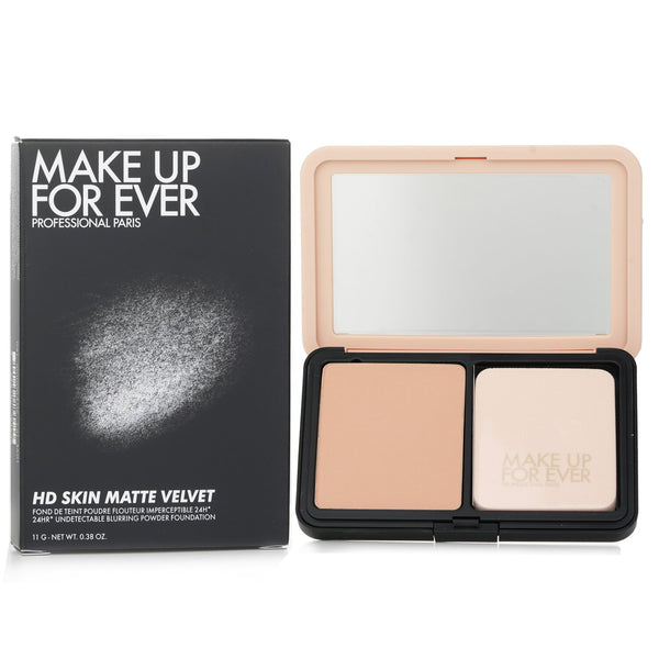 メイクアップフォーエバー  HD Skin Matte Velvet 24HR Undetectable Blurring Powder Foundation - # 1R12   11g/0.38oz