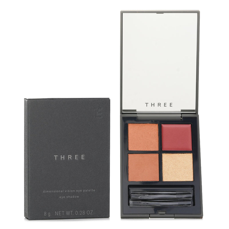 スリー THREE  Dimensional Vision Eye Palette (4x Eye Shadow) - # 10 Legendary Lover   8g/0.28oz