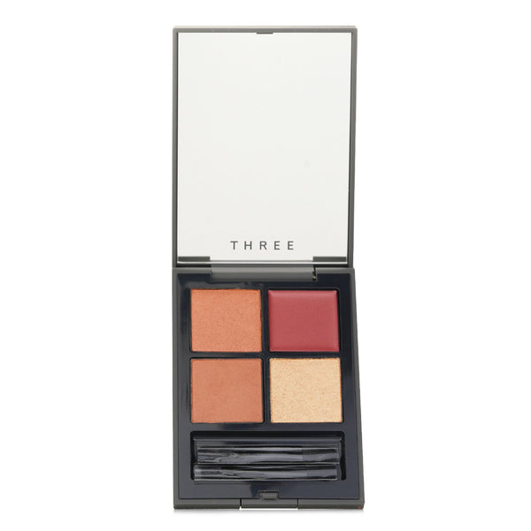 スリー THREE  Dimensional Vision Eye Palette (4x Eye Shadow) - # 10 Legendary Lover   8g/0.28oz
