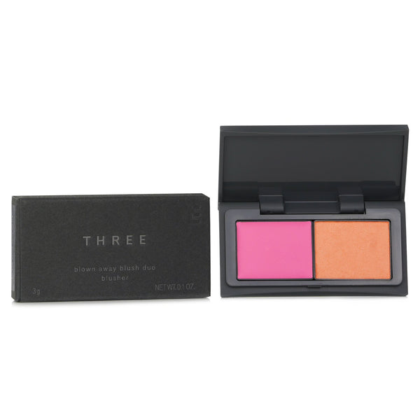 スリー THREE  Blown Away Blush Duo - # 03 Roam Free   3g/0.01oz