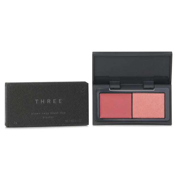 スリー THREE  Blown Away Blush Duo - # 04 Breeze Walker   3g/0.01oz