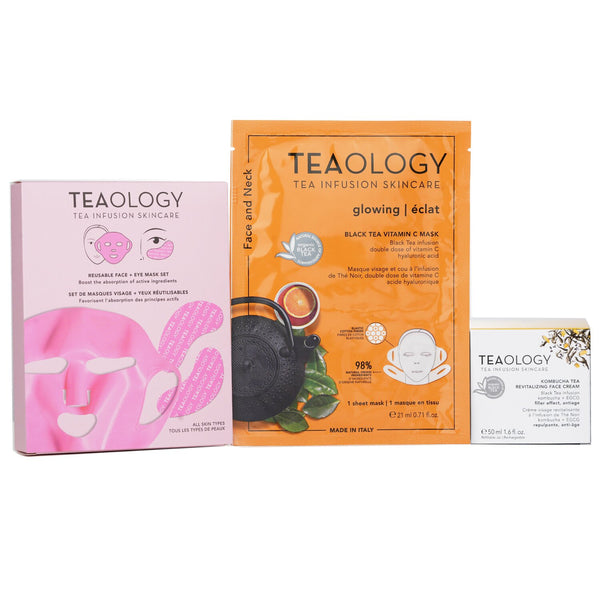 Teaology  Kombucha Revitalizing Forever Beauty Ritual Set   3pcs