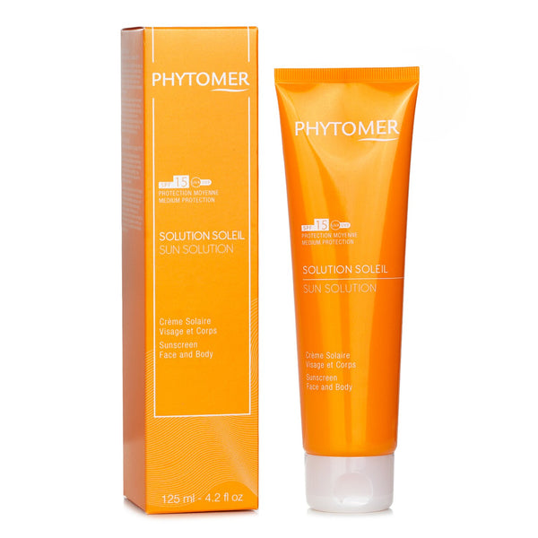 フィトマー  Sun Solution Sunscreen SPF 15 (For Face and Body)   125ml/4.2oz