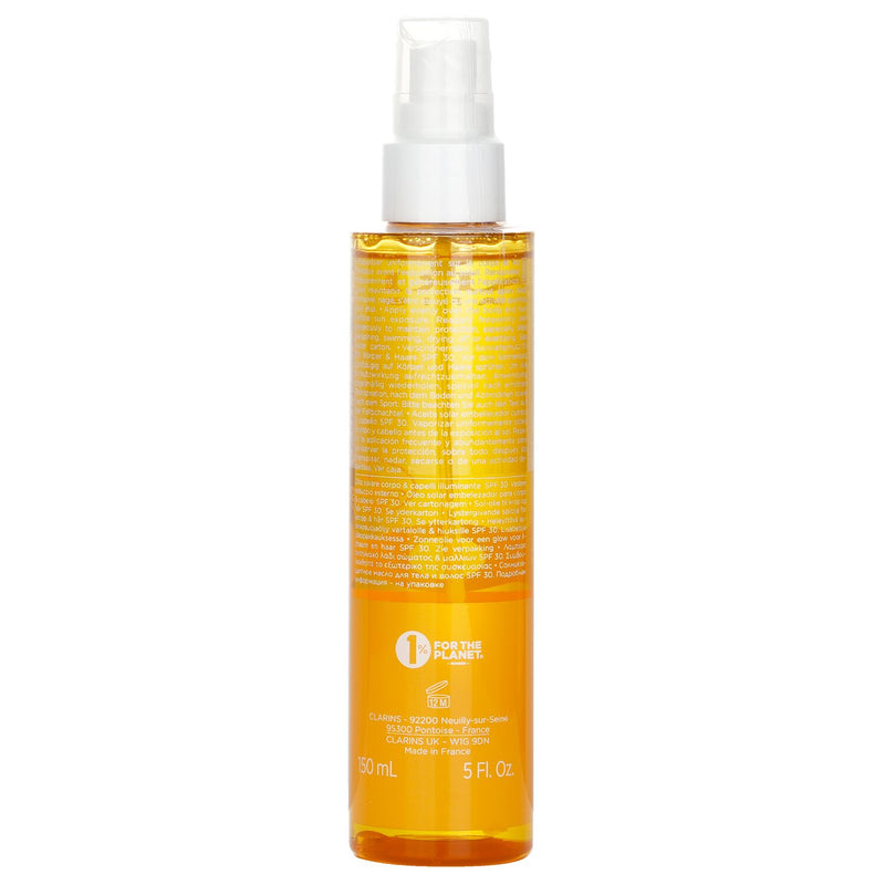 クラランス  Glowing Sun Body Oil High Protection SPF 30   150ml/5oz