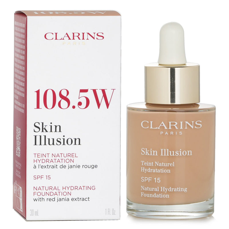 クラランス  スキン イルージョン ナチュラル ハイドレーティング ファンデーション SPF 15 #108.5W   30ml/1oz