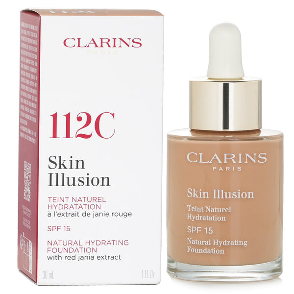 クラランス  スキン イルージョン ナチュラル ハイドレーティング ファンデーション SPF 15 #112C   30ml/1oz